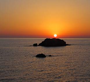 Sonnenuntergang Avra Taverne