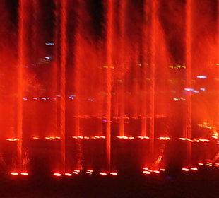 Wasserspiele auf der Palm