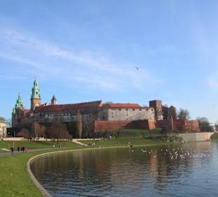 Die Burg "Wawel" an der Weichsel