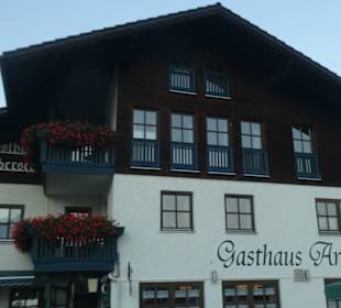Blick auf das Gasthaus Arbersee