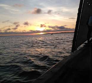 Sonnenuntergang vor Lamu