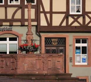 Der Staffelbrunnen in Miltenberg um 1600 erbaut