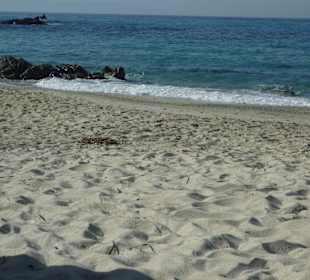 Schöner Sand leicht abfallend