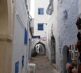 Waskie uliczki Mediny Hammamet