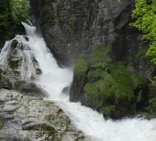 Berühmter Wasserfall im Zentrum Gasteins