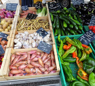 Rundgang über den Wochenmarkt von Argelès-Plage 