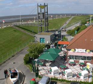 Wattenmeer mit Deichblick