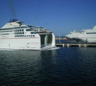 Ankommen der Fähren