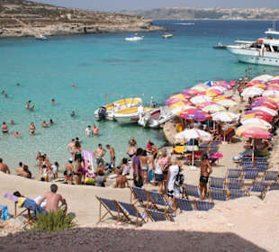 Blaue Lagune am Wochenende