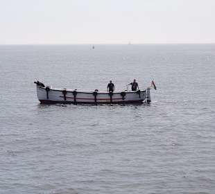 Börteboot vor Helgoland
