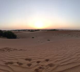 Sonnenutergag in der Wüste