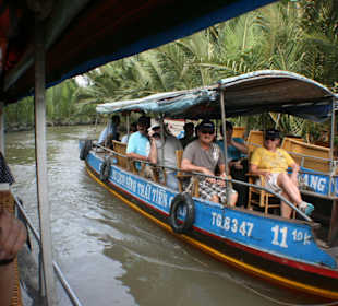 Fahrt auf dem Mekong