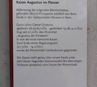 Kaiser Augustus im Panzer