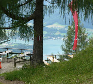 Unten der Wolfgangsee