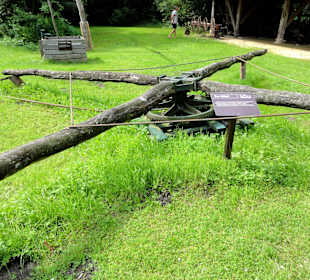 Göpelwerk zum Antrieb des Geräte