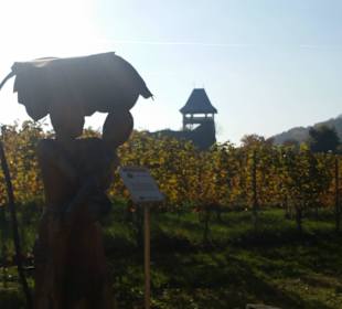 Blick auf den Burgruine Klöch