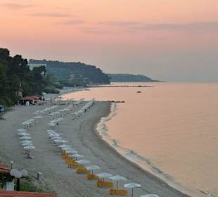 Strand in der Abenddämmerung
