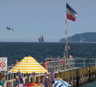 Seebrücke am Strand