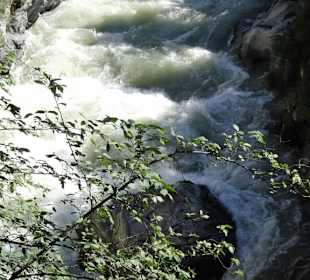 Die Passer-Klamm an der Gilfpromenade