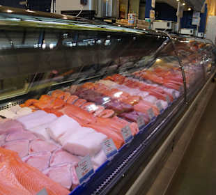 Auslagen am Fischstand