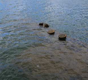 Das Wrack unter Wasser