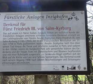 Denkmal für Fürst Friedrich III. von Salm-Kyrburg