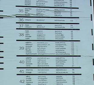 Bus Nummer - Fahrplan 