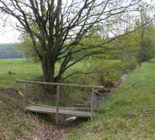 Grenzgänger-Weg: links Thüringen, rechts Bayern