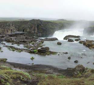 Godafoss-Der Götterwasserfall - Naja, ohne Sonne?