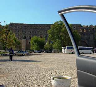 Aspendos An/Abfahrt Landschaft