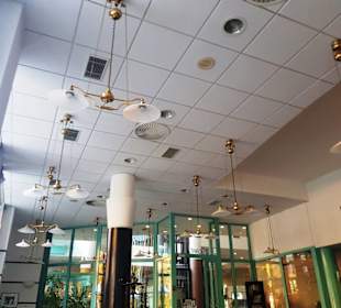 Deckenansicht im Kaffee