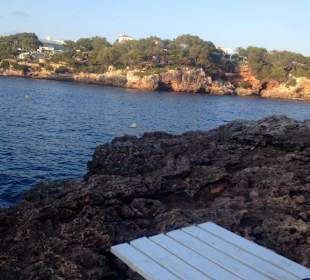 Blick von der Tauchstation aufs Meer
