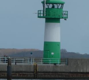 Blick zum Leuchtfeuer / Leuchtturm auf Nordermole