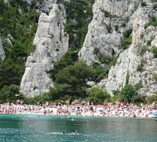 Am Badestrand der Calanque Port-Pin