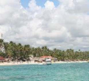 Schönes Panorama vom Katamaran aus gesehen