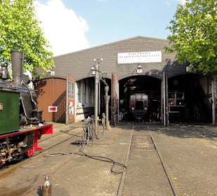 Lokschuppen auf dem Museumsgelände