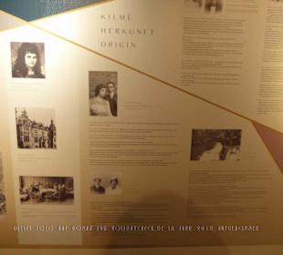 Ausschnitt aus der riesigen Tafel zu Katia Mann