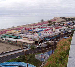 Blick auf den Strand von Playa del Ingles