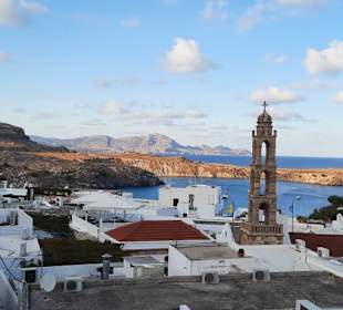 Der Kirchturm Lindos