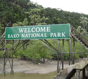 Landesteg des Bako Nationalpark 