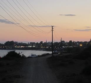 Auf dem Weg nach Side, schöner Abendspaziergang