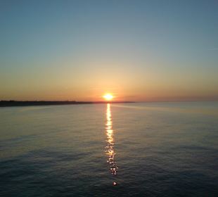 Sonnenuntergang von der Seebrücke aus