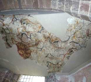 Reste der Deckenmalerei