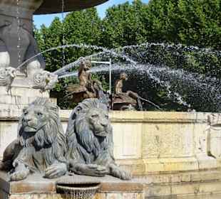 Details der Fontaine de la Rotonde