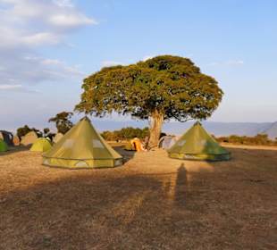 Camping am Kraterrand