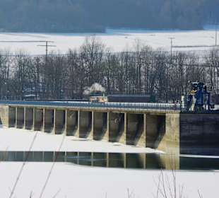 Der Stausee im Winter ein Traum