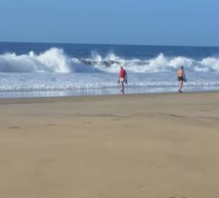 Endlich am Strand