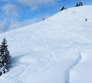 Piste bei Schönwetter