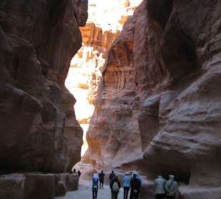 In der Zugangsschlucht