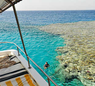 Anlegen zum Mittagessen